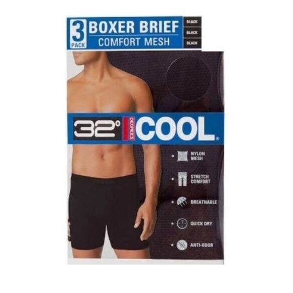 32 Degrees Underwear & Socks 3 Pack 32 Degrees Boxer Briefs Comfort
